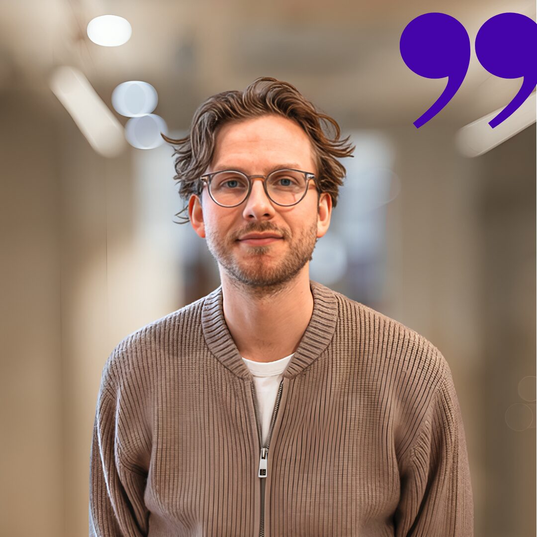 Ants konsult, Ludvig Nilsson, med expertis i FinTech-branschen kollar in i kameran och ler.